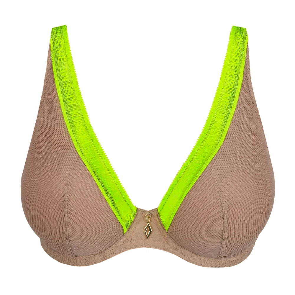 PRIMADONNA Twist Cools Бюстгальтер с глубоким V-образным вырезом, средняя степень подкладки, светло-коричневый