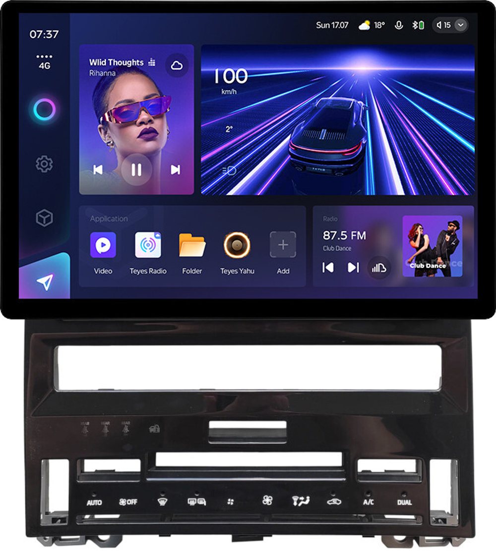 Магнитола для Toyota Avalon 5 2018-2022 (большая рамка) - Teyes CC3-2K монитор 13" 2K QLED на Android 10, ТОП процессор, 4G SIM-слот, CarPlay