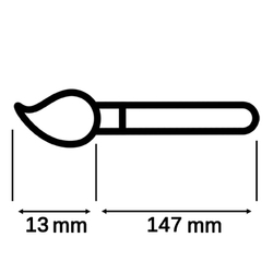 Irisk Кисть макияжная Molly для нанесения теней, схема