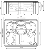 Минибассейн Радомир Делюкс Platinum 210х165 белый