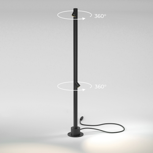 Ландшафтный светодиодный светильник Elektrostandard Rone 35175/F черный