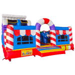 Коммерческий надувной батут «Веселый домик»,  6*5*4 м