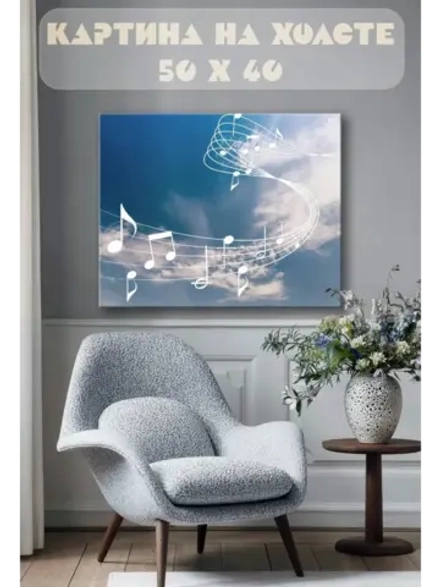 Картина на стену 40 X 50 Ноты