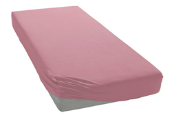 Простыня трикотажная 120-130х200 Elegante 8000 розовая Германия