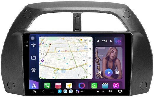 Магнитола для Toyota RAV4 2 2000-2003 - FarCar GX3064M монитор 9.5" 2K QLED на Android 14, TS20, 6+128Гб, CarPlay, 4G SIM-слот