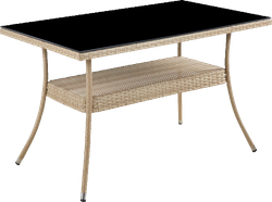 Стол из искусственного ротанга 120*70 см РИО «RIO» wood арт.80091
