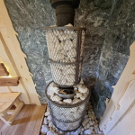 Банная печь «Атмосфера L» сетка нержавейка до 20 м³