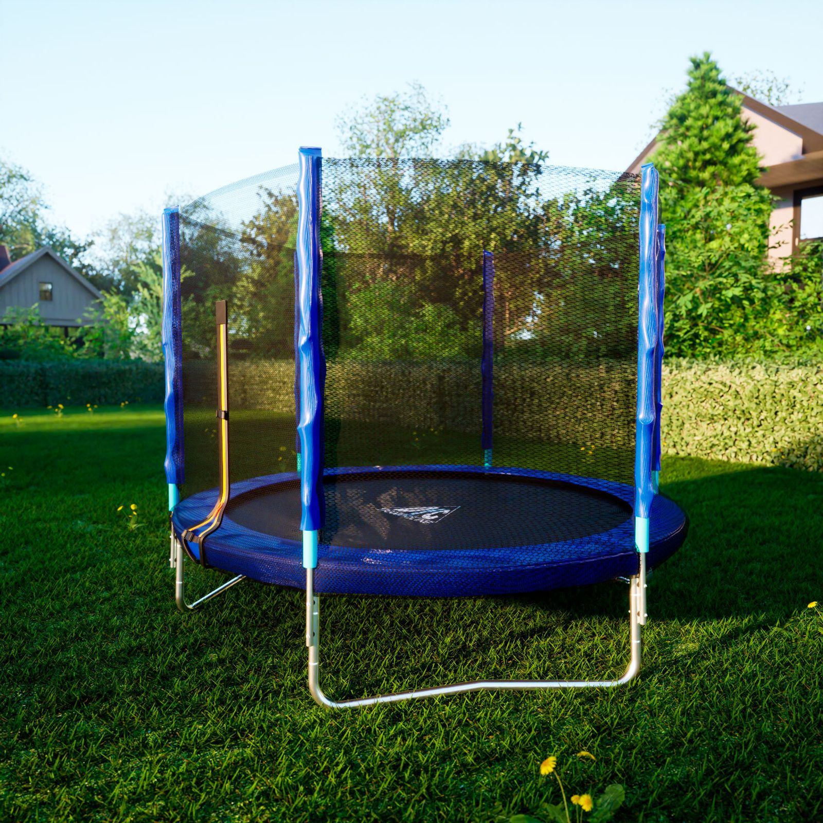 Батут DFC Trampoline Fitness с сеткой 8ft фото №7