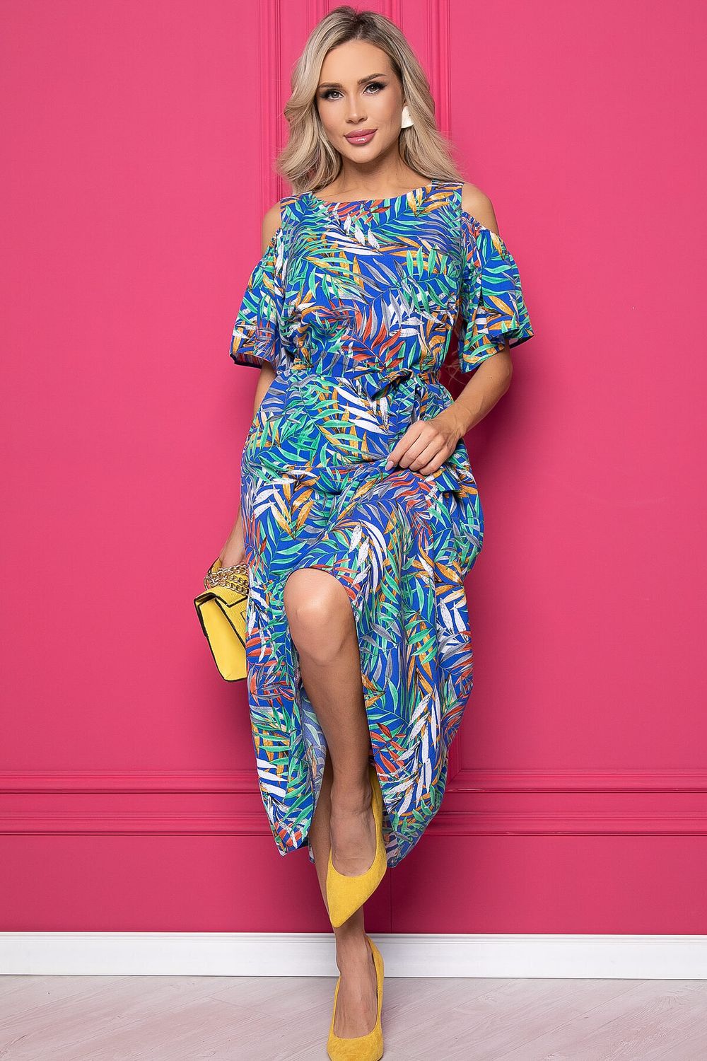 Платье "Марианна" миди (тропик) П8746 LT Collection (Акция)