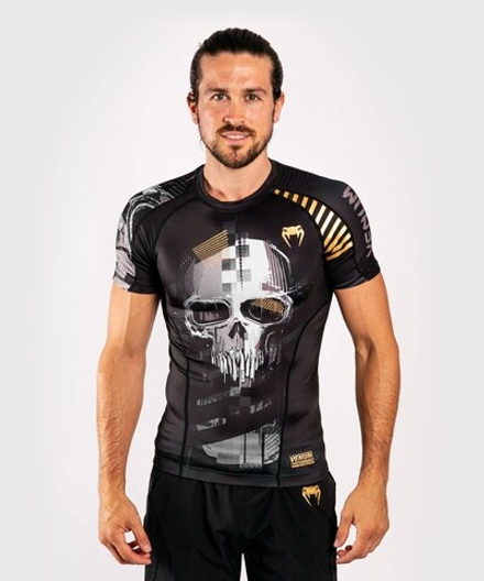 Рашгард Venum Skull Rashguard Short Sleeves Black/Grey