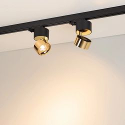 Светильник SP-PLURIO-TRACK-4TR-R77-9W Warm3000 (BK-BRS, 36 deg, 230V) (Arlight, IP20 Металл, 3 года) 038121