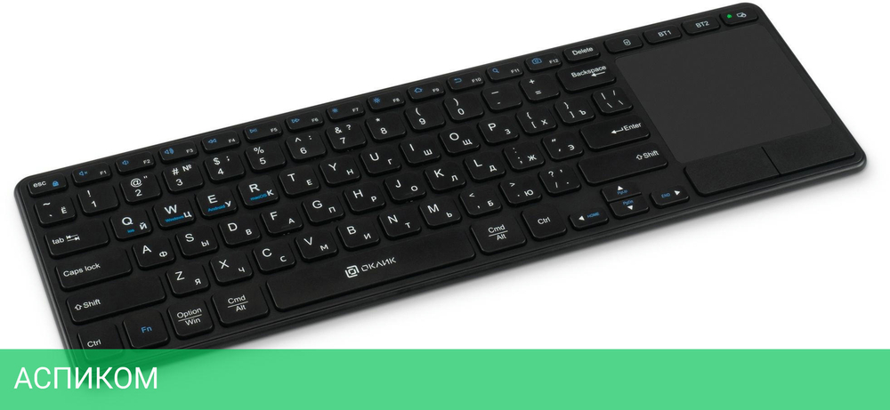 Клавиатура Oklick K614W черный