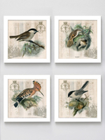 Картины на стену для интерьера на холсте в раме набор 4 шт