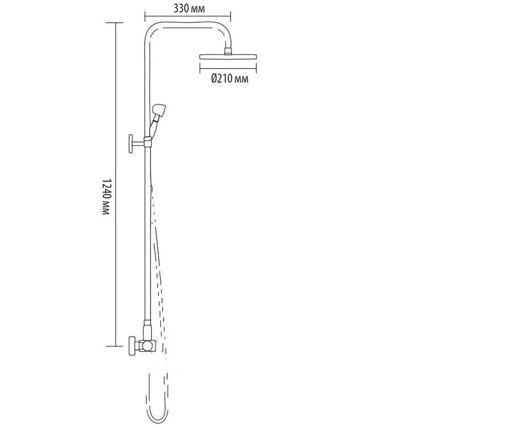 Душевая система Bronze de Luxe 10118/1F