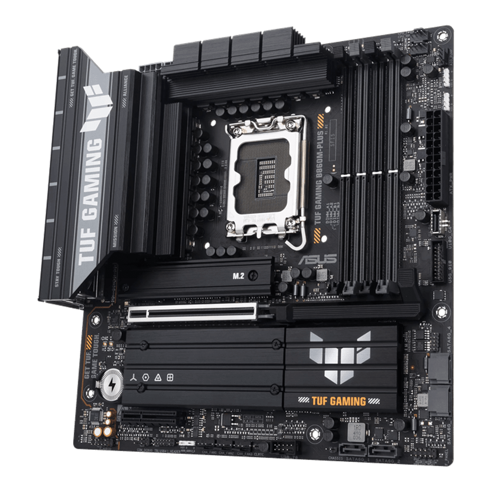 Материнская плата ASUS TUF GAMING B860M-PLUS, LGA1851 B860 4xDDR5 4xSATA 3xM.2 HDMI DP USB-C mATX