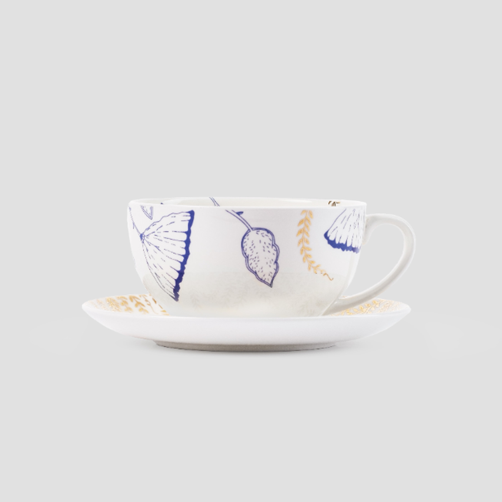 Чайная пара фарфоровая Fleur, в подарочной коробке