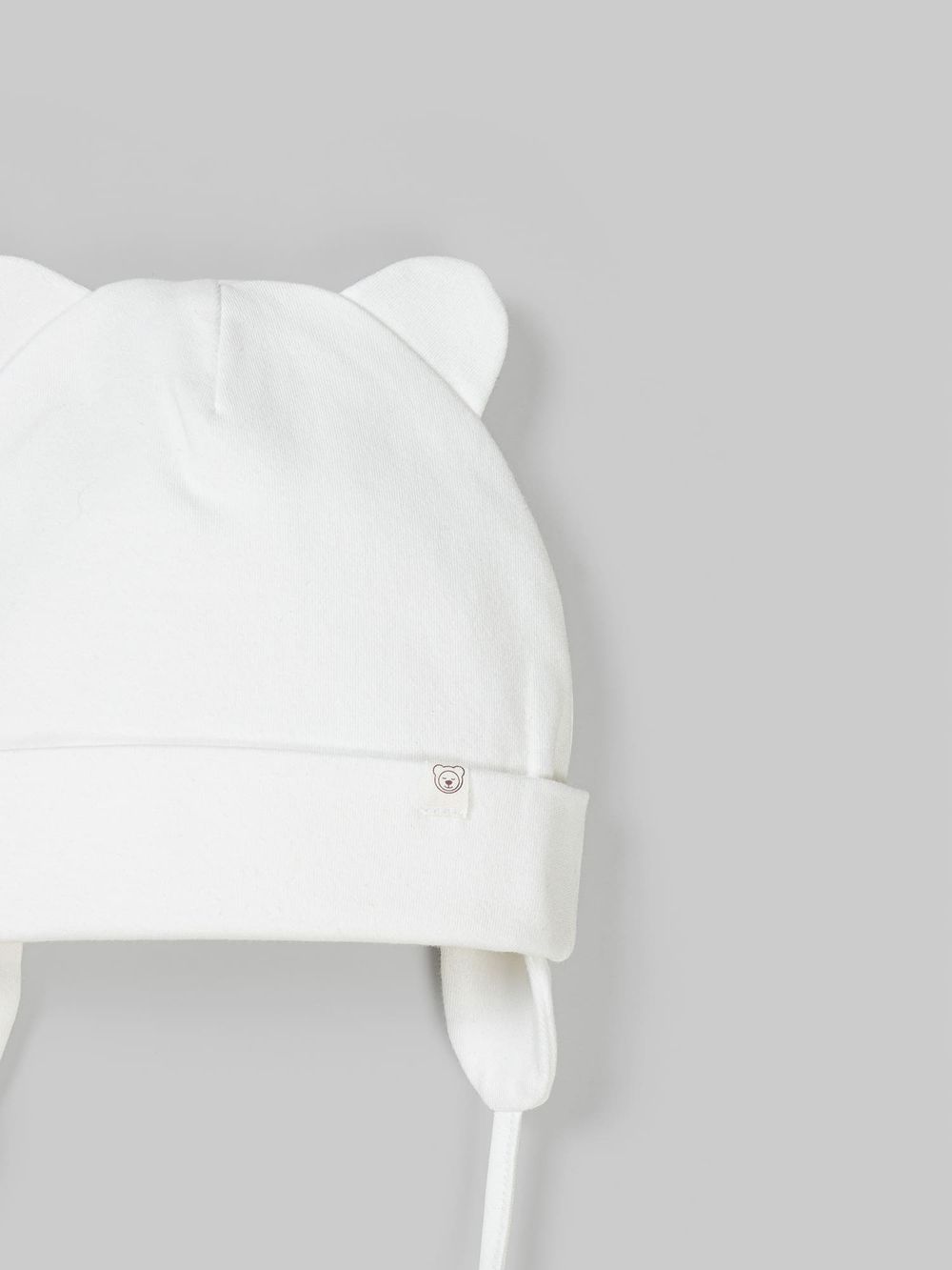 Шапка трикотажная двухслойная "Молоко" 0+