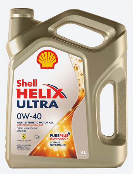 Моторное масло Shell Ultra 0w40 4л синтетика