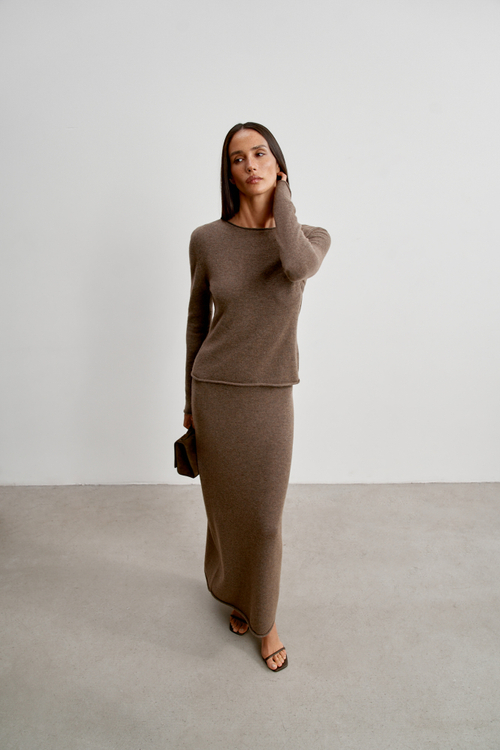 Юбка ISABEL, шоколадный