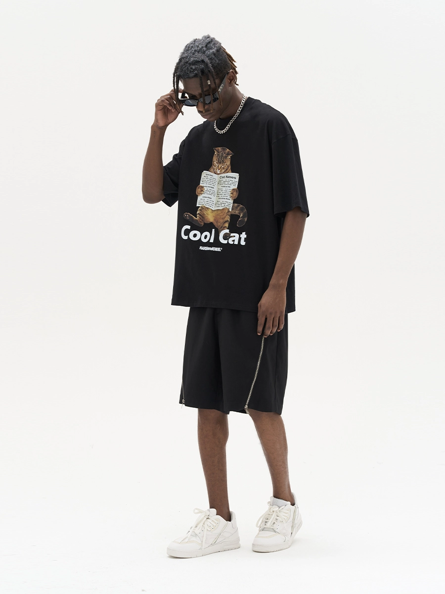 Футболка HARSHandCRUEL "Cool Cat" Oversized Tee