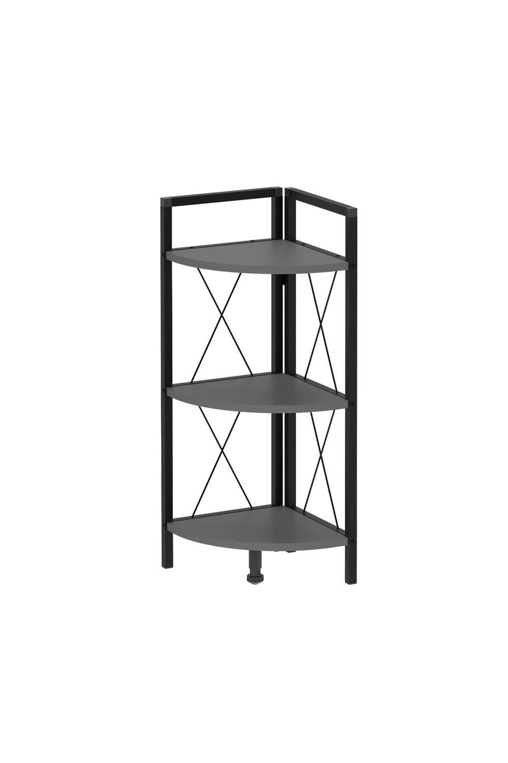 Угловой стеллаж 90х35 - антрацит