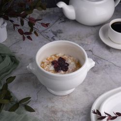 Бульонница 450 мл d 11 см h10,5 см горшочек "Лев" белая фарфор P.L. Proff Cuisine [3]