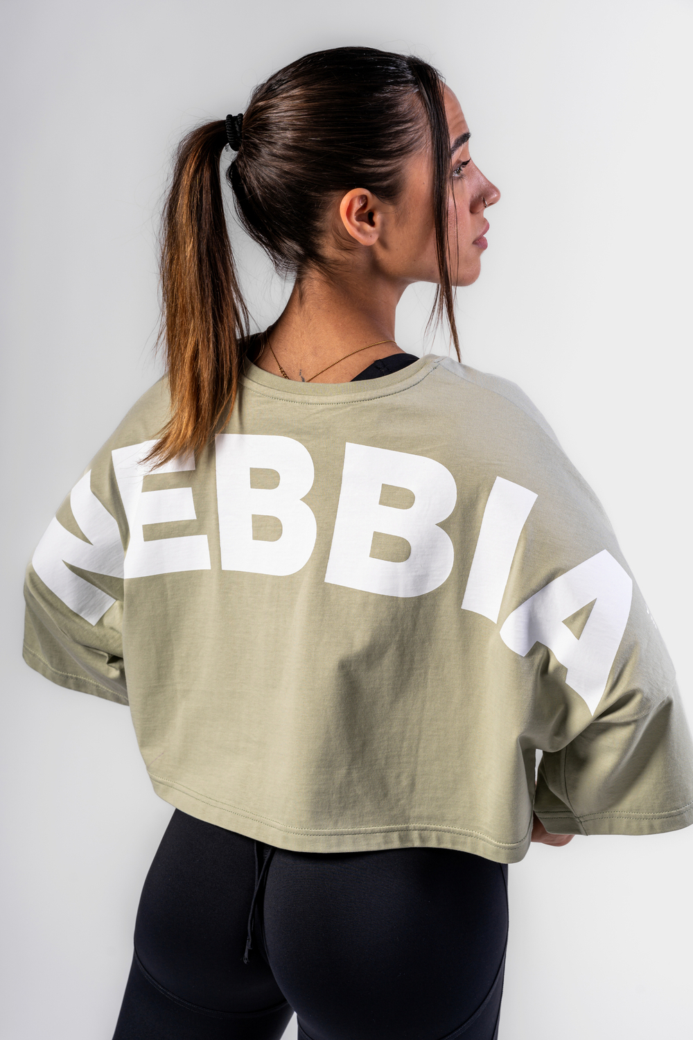 Футболка Oversized Cropped Tee JUST FLOW 431 Зеленый