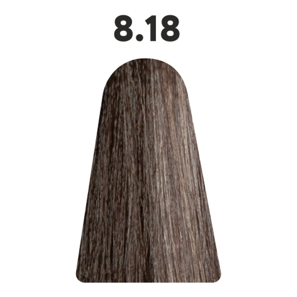 8.18 гель-краска KAARAL Baco Color Glaze светлый блондин пепельно-коричневый - 60 мл.