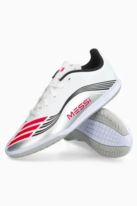 Футзалки adidas F50 Club Messi IN Junior - серебряный