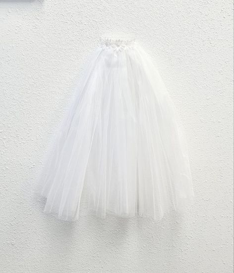 Свадебная мини фата "Мечта невесты", белая с гребешком