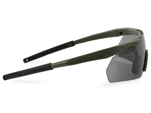 Очки стрелковые ShotTime Lynx защитные, зелёные, комплект с 3 линзами