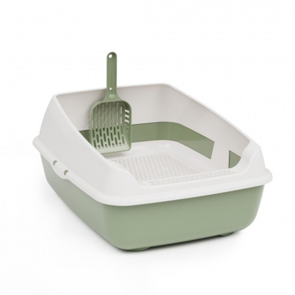 Лоток для кошек "Юта" (с высокими бортами,сеткой и совком) ALTA М9061