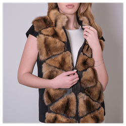 Жилет из меха соболя «Душегрея соболья»