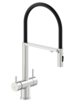 Смеситель для кухни с гибким изливом AltroBagno Flusso 050201 Ni