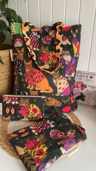 ПРЕДЗАКАЗ, СТИЛЬНЫЕ КОТЫ, 100% хлопок Handmade Fabrics 4