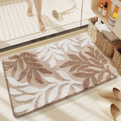 Коврик на пол для ванной и туалета противоскользящий 50х80, ковер для спальни и дома