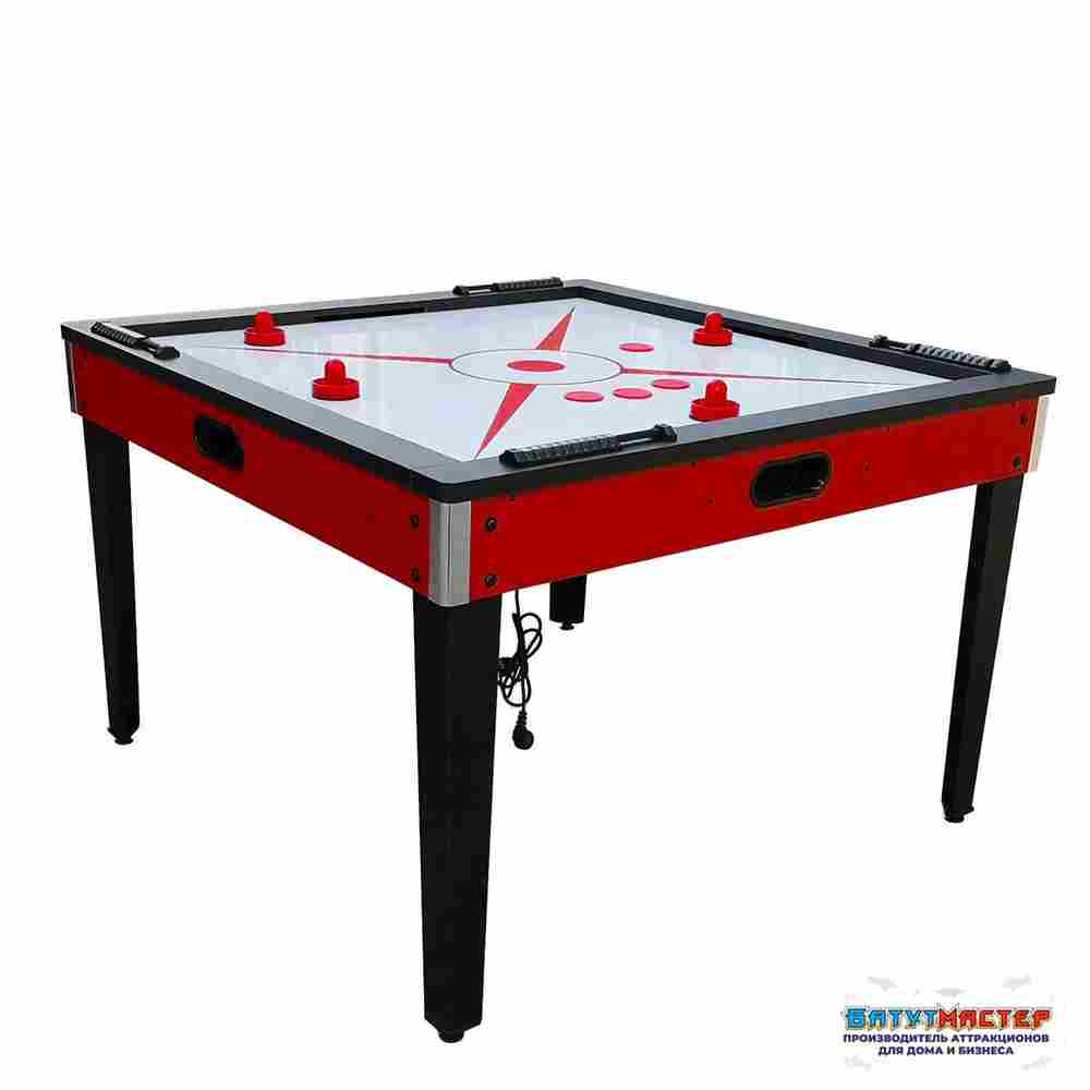 Семейный аэрохоккей «Четвёрка» на 4 игрока, 120×120×79 см
