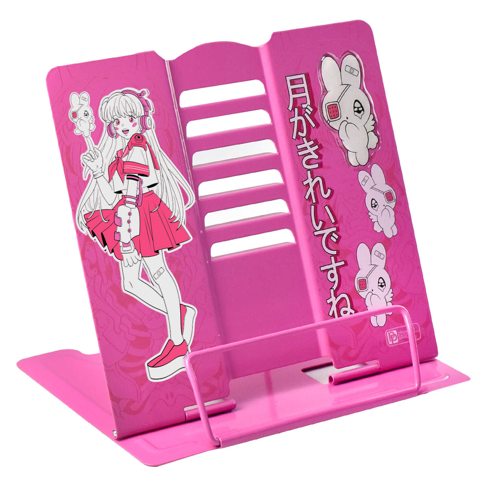 Подставка для книг и учебников, 19х20х15.5 см, окрашенный чёрный металл, УФ-печать, стикер с полноцветной запечаткой