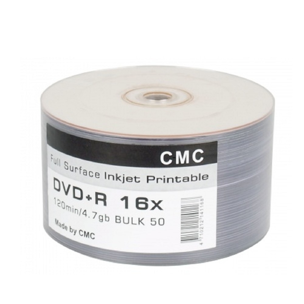 CMC DVD+R 4,7 GB 16x Bulk/50 Full Ink Print   (RECASSIST)