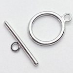 Замок-тоггл, цвет серебро, размер 22*17 мм, цена за 1 шт