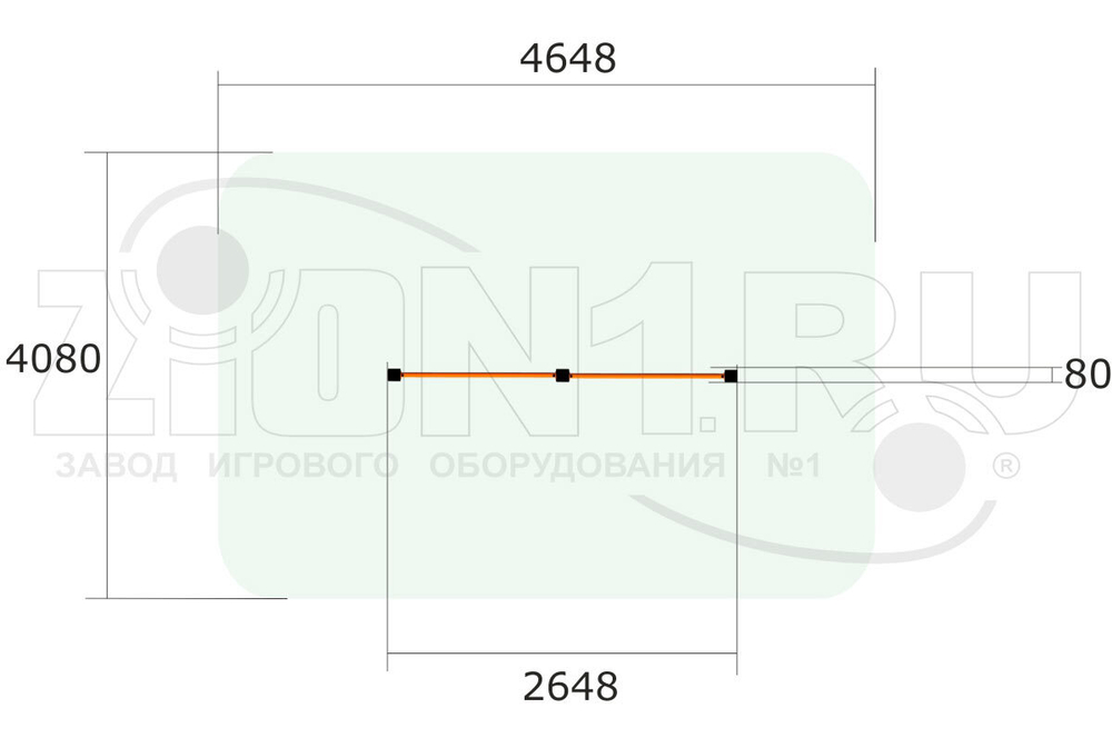 Турник уличный разноуровневый ВБ-180-220