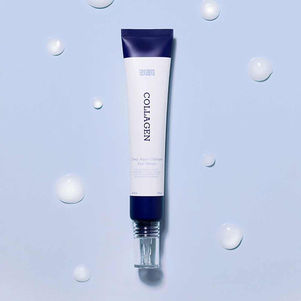 Глубоко увлажняющая сыворотка для кожи вокруг глаз с Коллагеном Tenzero Deep Aqua Collagen Eye Serum 30мл