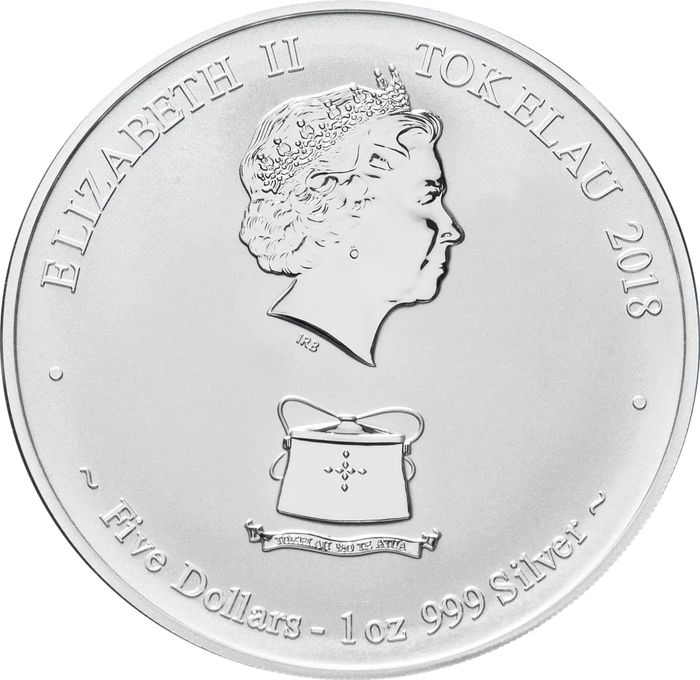 5 долларов 2018 Токелау «Год собаки семья»