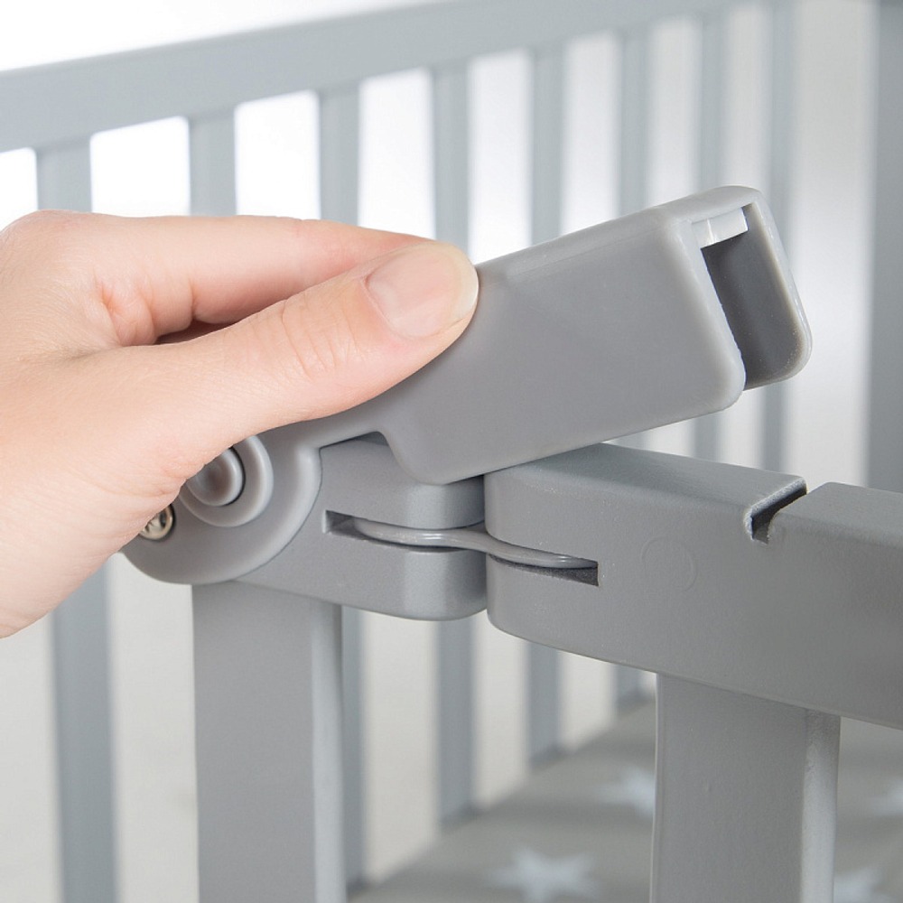 Детский манеж Roba складной 100х74 см серый