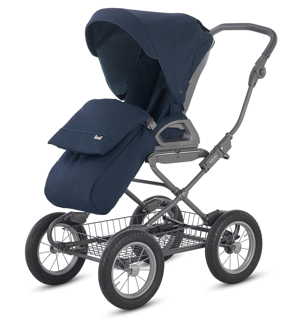 Коляска Inglesina Sofia System Duo 2 в 1 на шасси Ergo Bike IMPERIAL BLUE, темно-синий