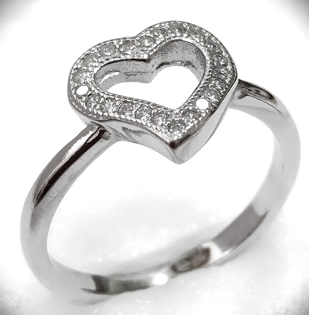 Женское кольцо "Эстерелла" из серебра 925 пробы с фианитом