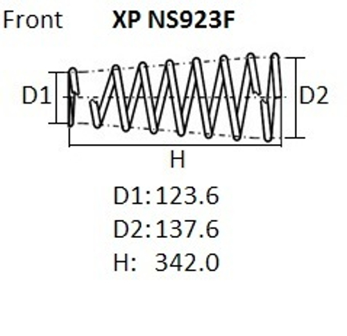 Пружина подвески NHK XPNS923F