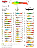 Балансир рыболовный Pro 23 10гр, 50мм, цвет 31