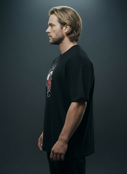 Футболка оверсайз хлопковая мужская LEGENDA Вальхалла черная