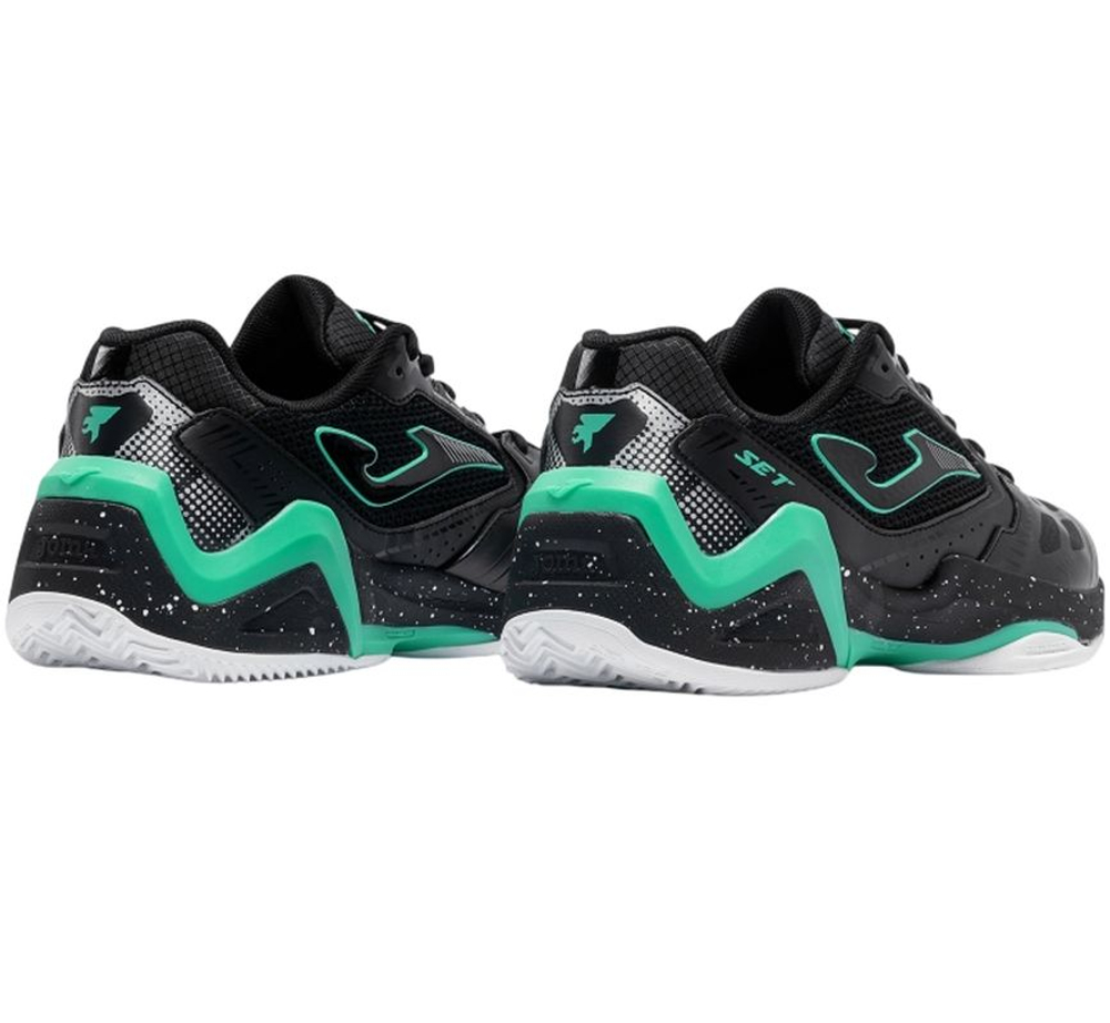 Мужские теннисные кроссовки Joma Set Men 2601 Clay - black/turquoise